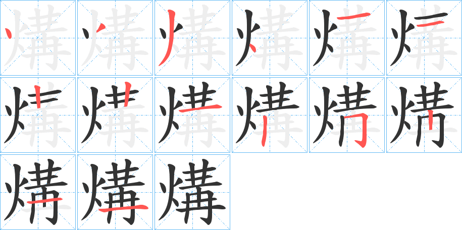 煹字的筆順?lè)植窖菔?></p>
<script src=