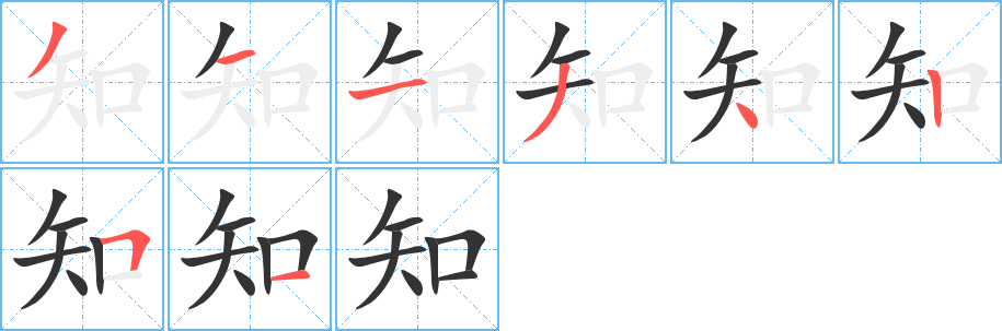 知字的筆順?lè)植窖菔?></p>
<script src=