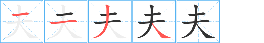 夫字的筆順?lè)植窖菔?></p>
<script src=