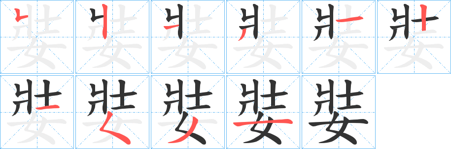 娤字的筆順?lè)植窖菔?></p>
<script src=