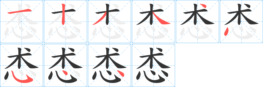 怸字的筆順?lè)植窖菔?></p>
<script src=