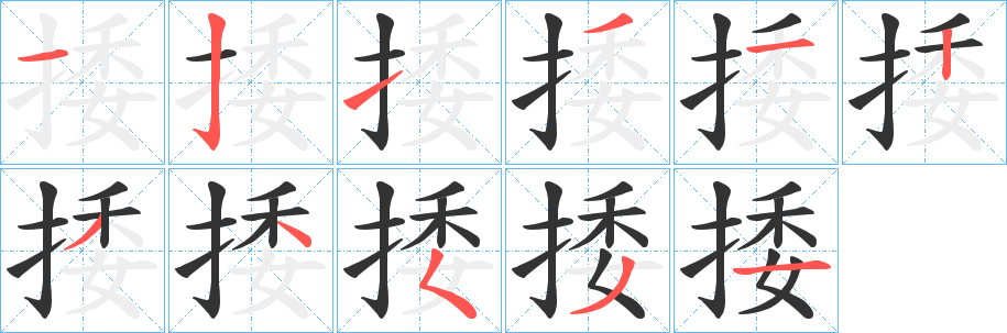 捼字的筆順?lè)植窖菔?></p>
<script src=