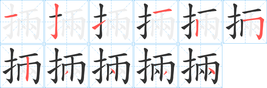 掚字的筆順?lè)植窖菔?></p>
<script src=