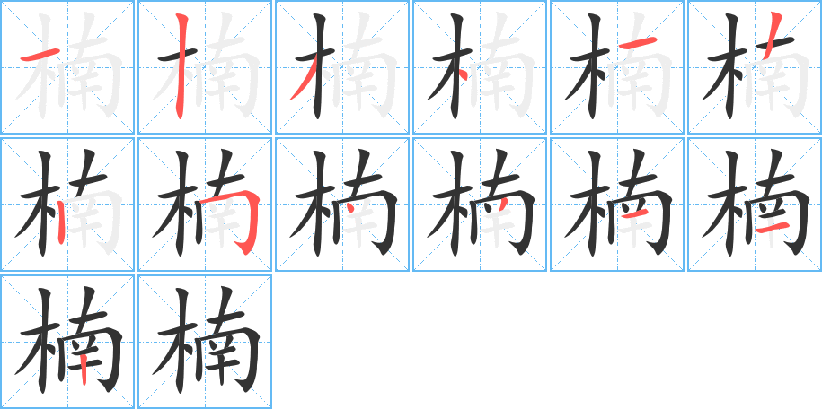 楠字的筆順?lè)植窖菔?></p>
<script src=