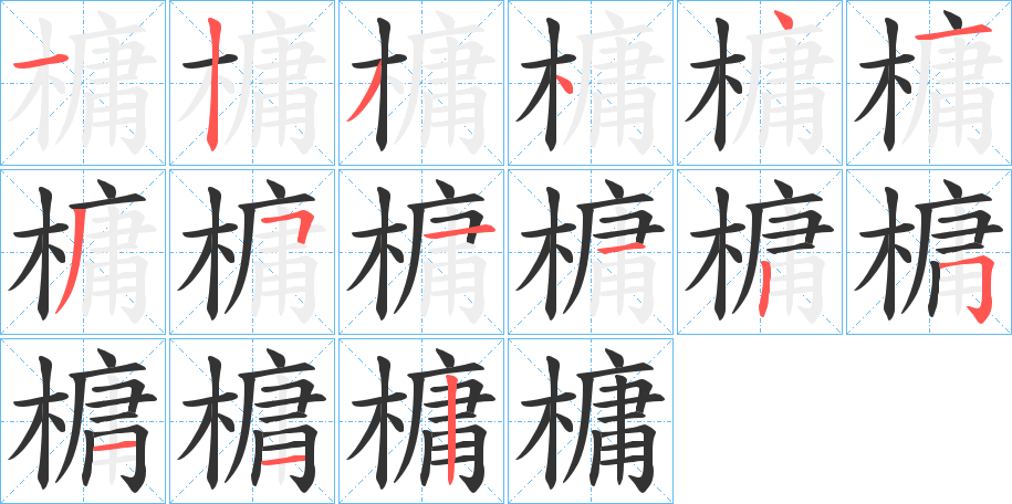 槦字的筆順?lè)植窖菔?></p>
<script src=