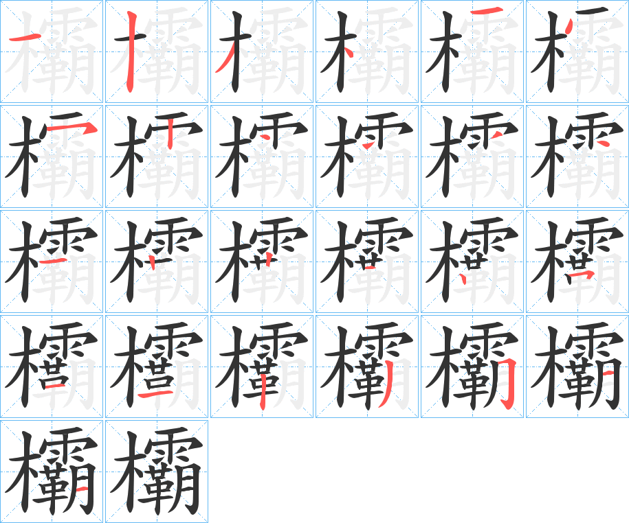 欛字的筆順?lè)植窖菔?></p>
<script src=