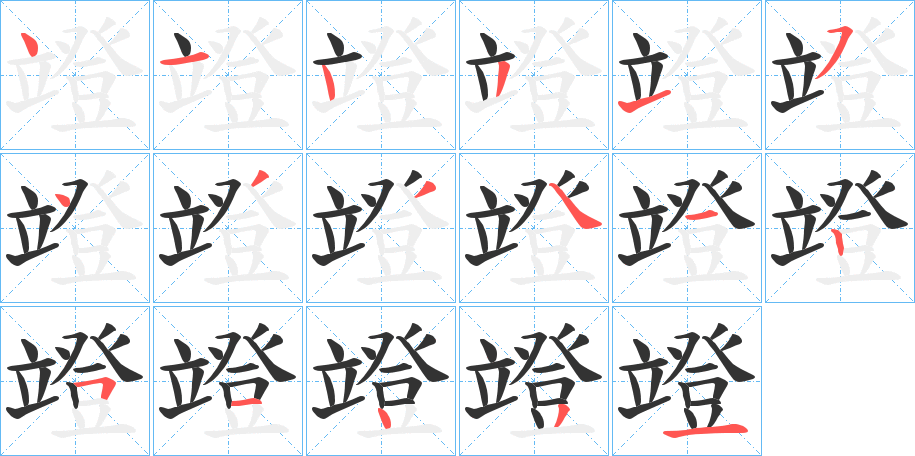 竳字的筆順?lè)植窖菔?></p>
<script src=