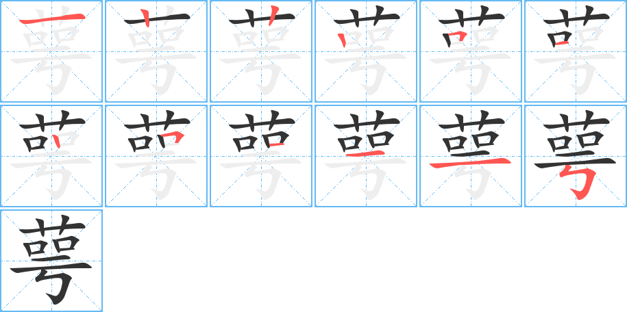 萼字的筆順?lè)植窖菔?></p>
<script src=