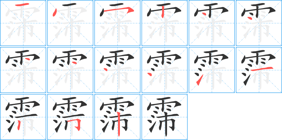 霈字的筆順?lè)植窖菔?></p>
<script src=